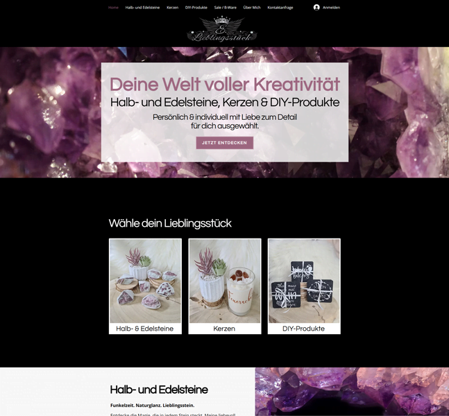 Website-Auszug von E. Lieblingsstück