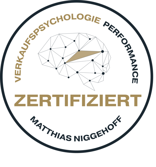 Siegel, zertifizierte Verkaufspsychologie von Matthias Niggehoff
