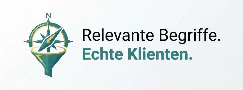 Grafik zum Thema Keyword-Recherche für Coaches: Relevante Begriffe bringen echte Klienten.